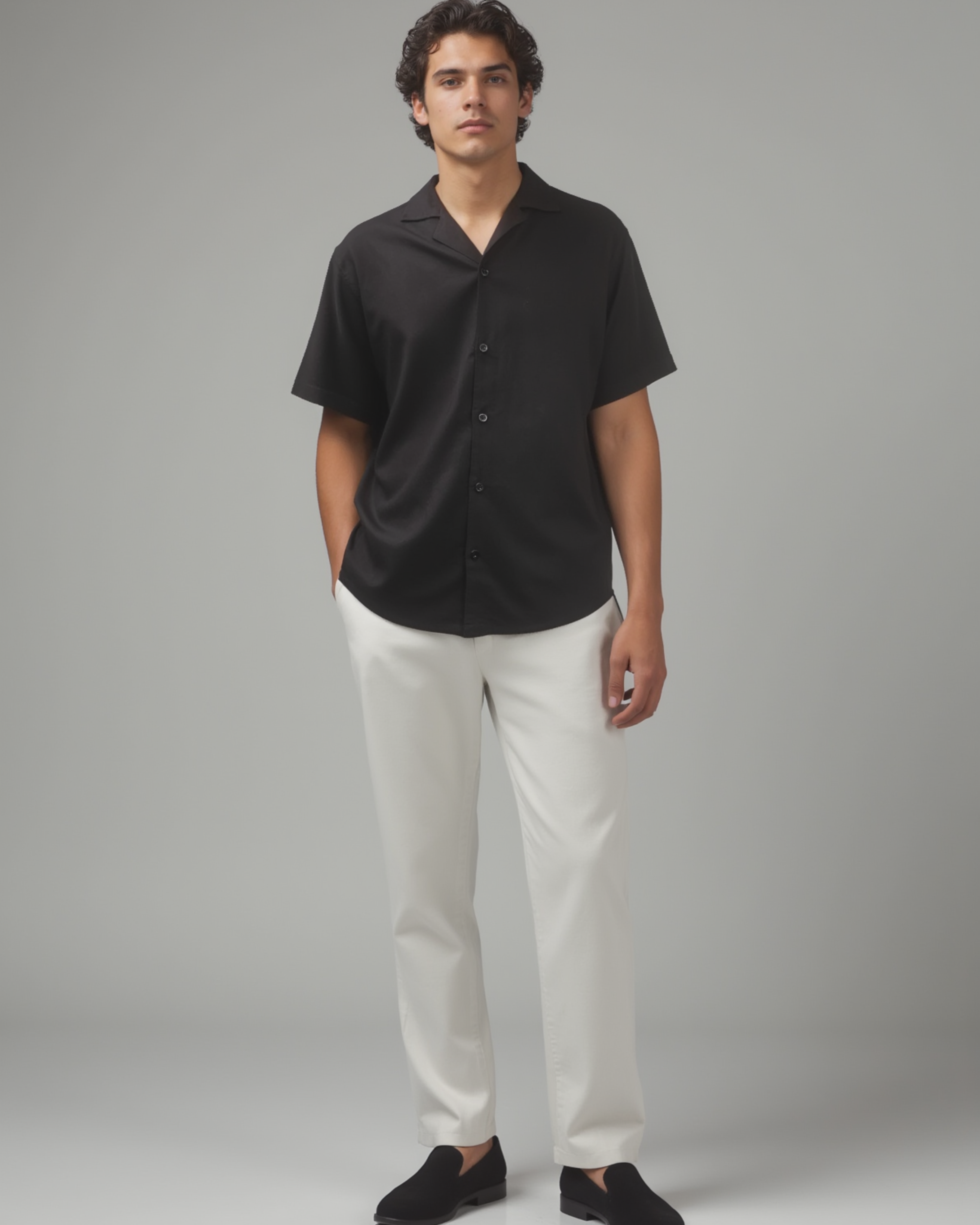 Vincenzo Short Sleeve Linen Shirt