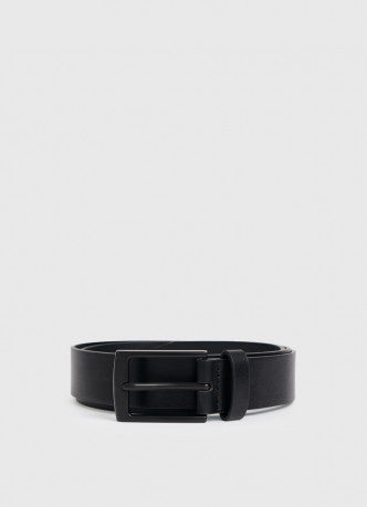 Faux leather belt Black