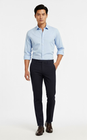 Men’s Cotton Lyocell Slim Fit Pants – Soft Stretch Business Casual Trousers