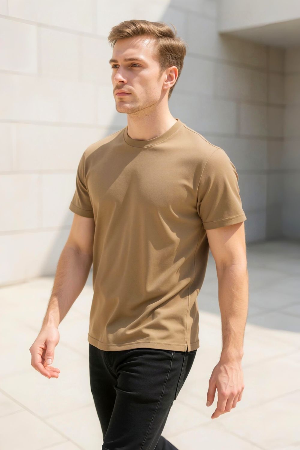 The Basic Taupe T-Shirt