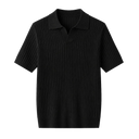 Onyx Ribbed Polo