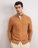 Sienna Cable Knit full-zip Sweater
