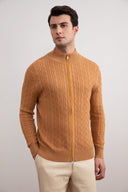 Sienna Cable Knit full-zip Sweater