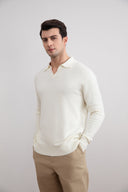 Off-White Open Polo with long sleeves