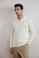 Off-White Open Polo with long sleeves