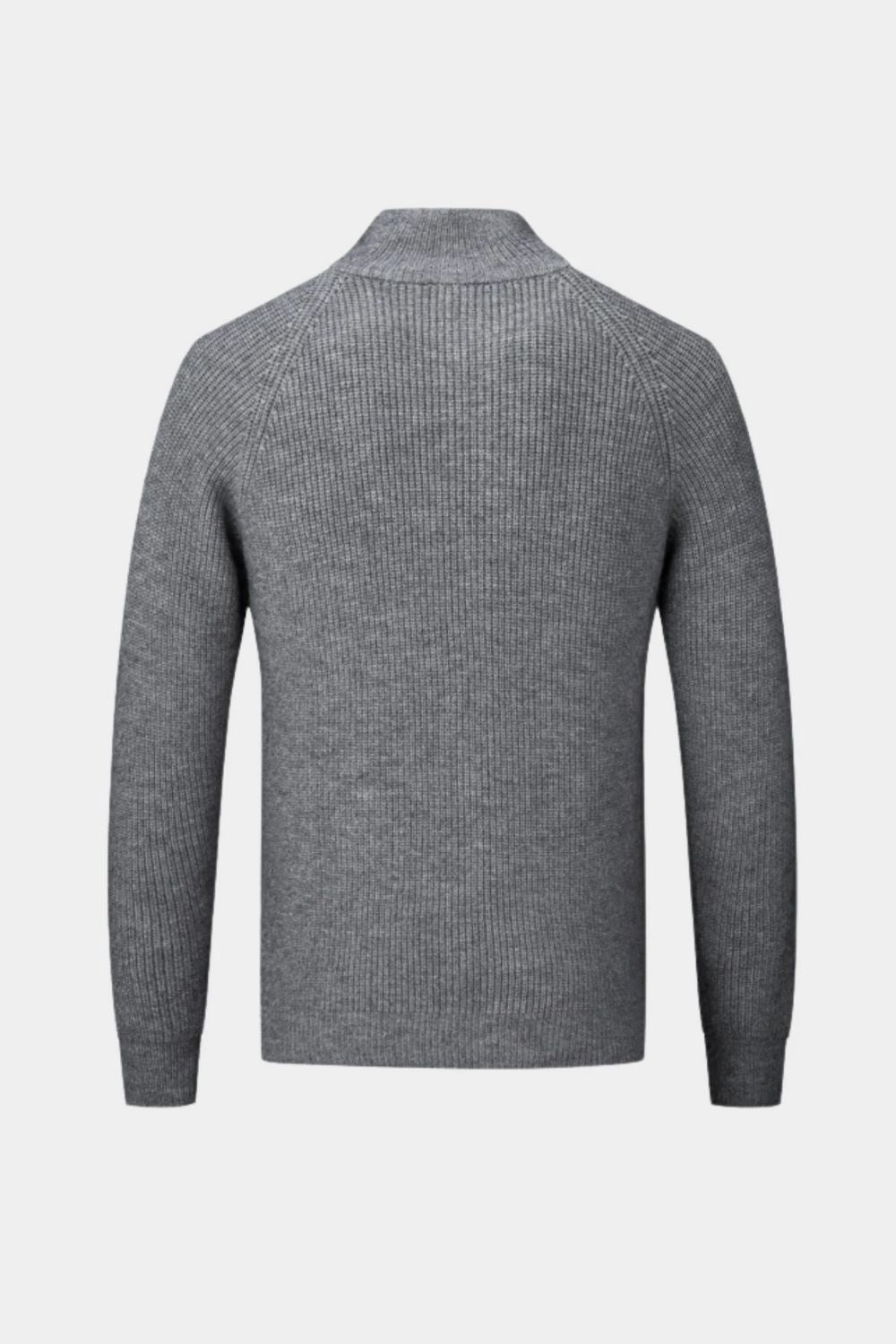 Graphite Zip-Up Knit Jacket