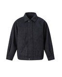 Textured Wool-Blend Short Jacket