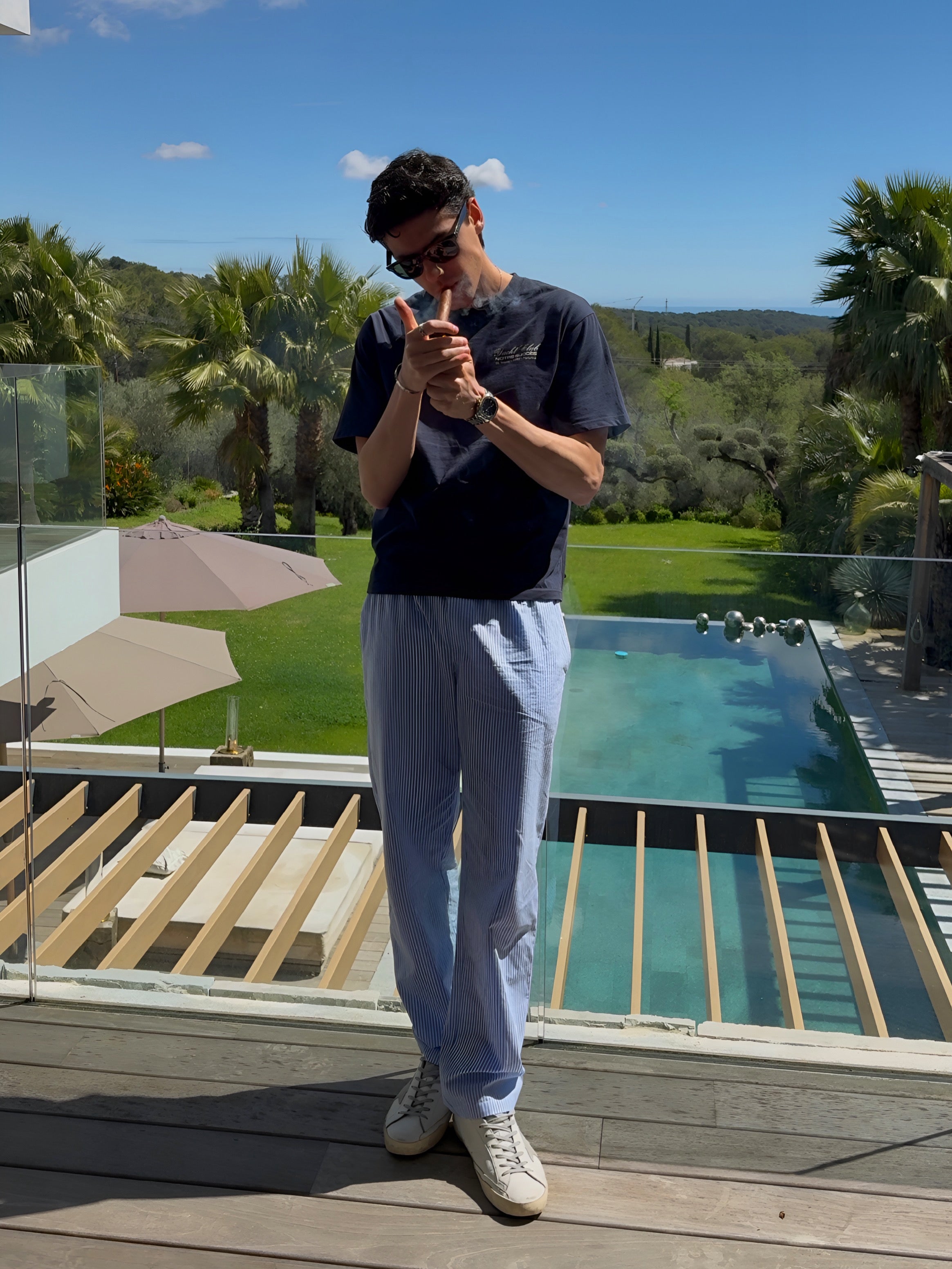 Yacht Club Striped Pants