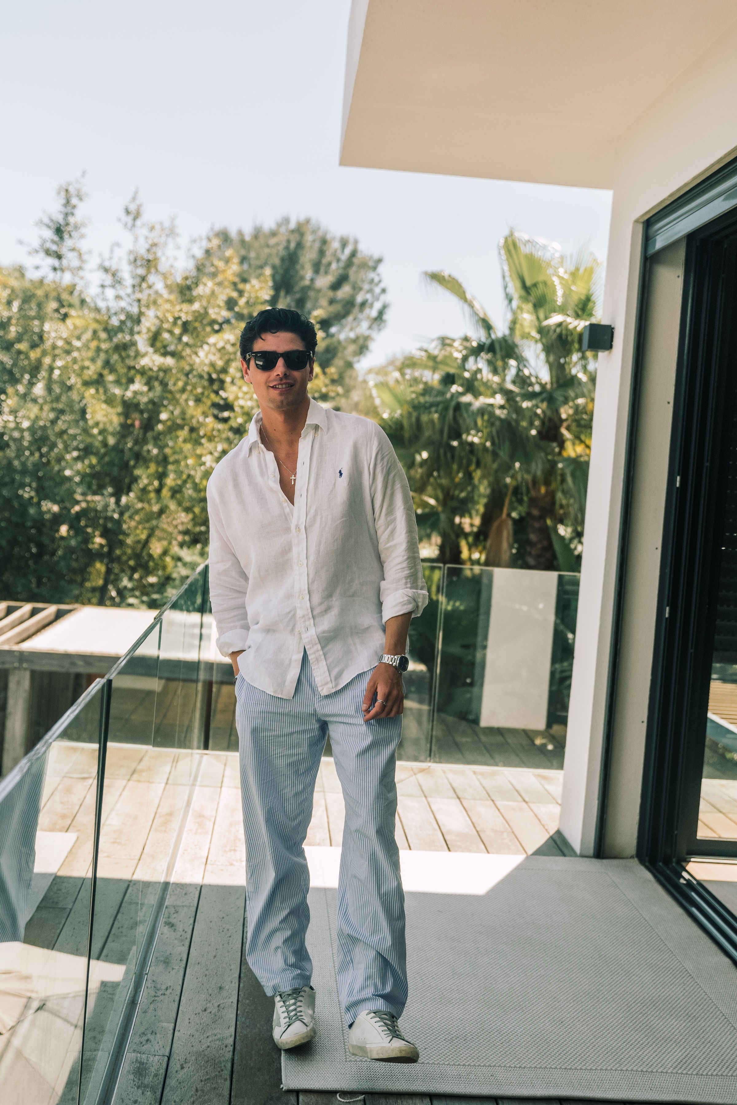 Yacht Club Striped Pants