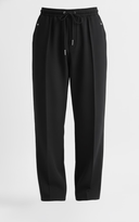 Men’s Relaxed Fit Pleated Trousers – Smart Drawstring Pants with Elastic Waist