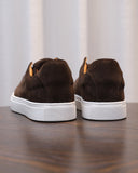 The Softey Suede Low Sneakers - brown