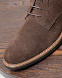 The Brogue Suede Zip Boots