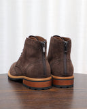 The Brogue Suede Zip Boots