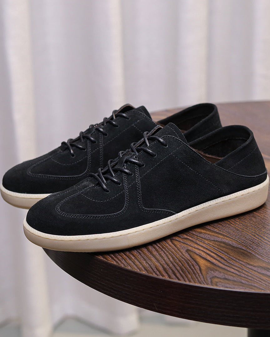 Suede Low-Cut Casual Sneakers