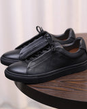 The Softey Pebble Leather Sneakers
