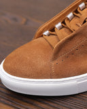 The Softey Suede Low Sneakers - Tangerine