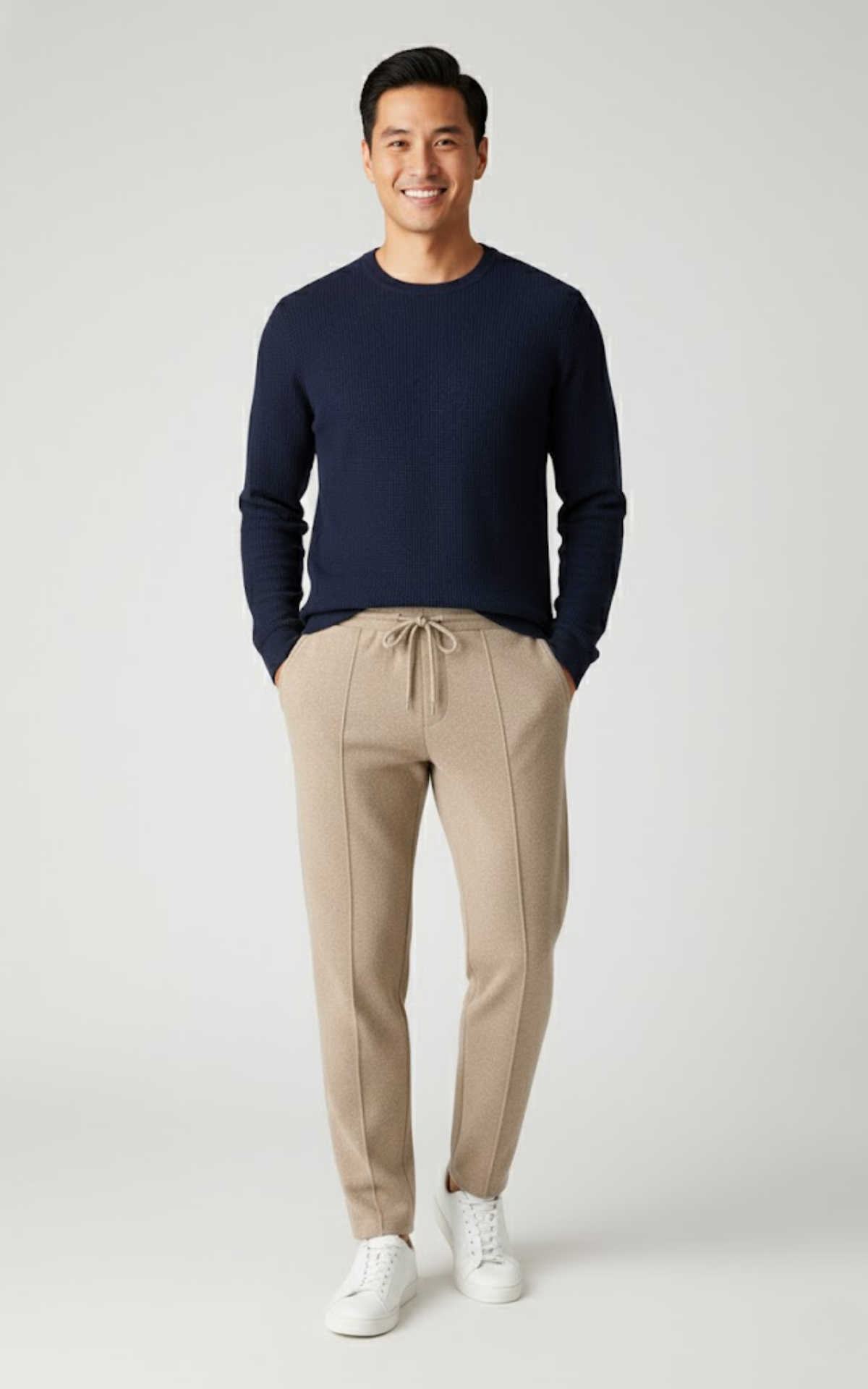 Men’s Premium Cashmere-Blend Knit Jogger Pants