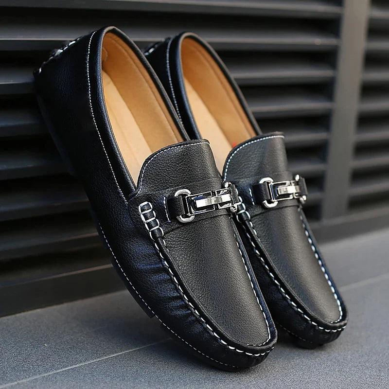 Roberto Marino Leather Loafers