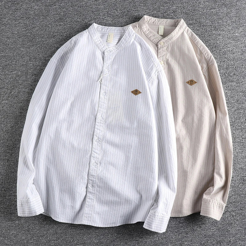 Alvaro Ferucci Vintage Stand Collar Shirt