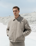 Textured Wool-Blend Short Jacket