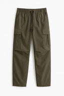 Men’s Cargo Pants with Drawstring Waist – Relaxed Fit Utility Trousers with Pockets