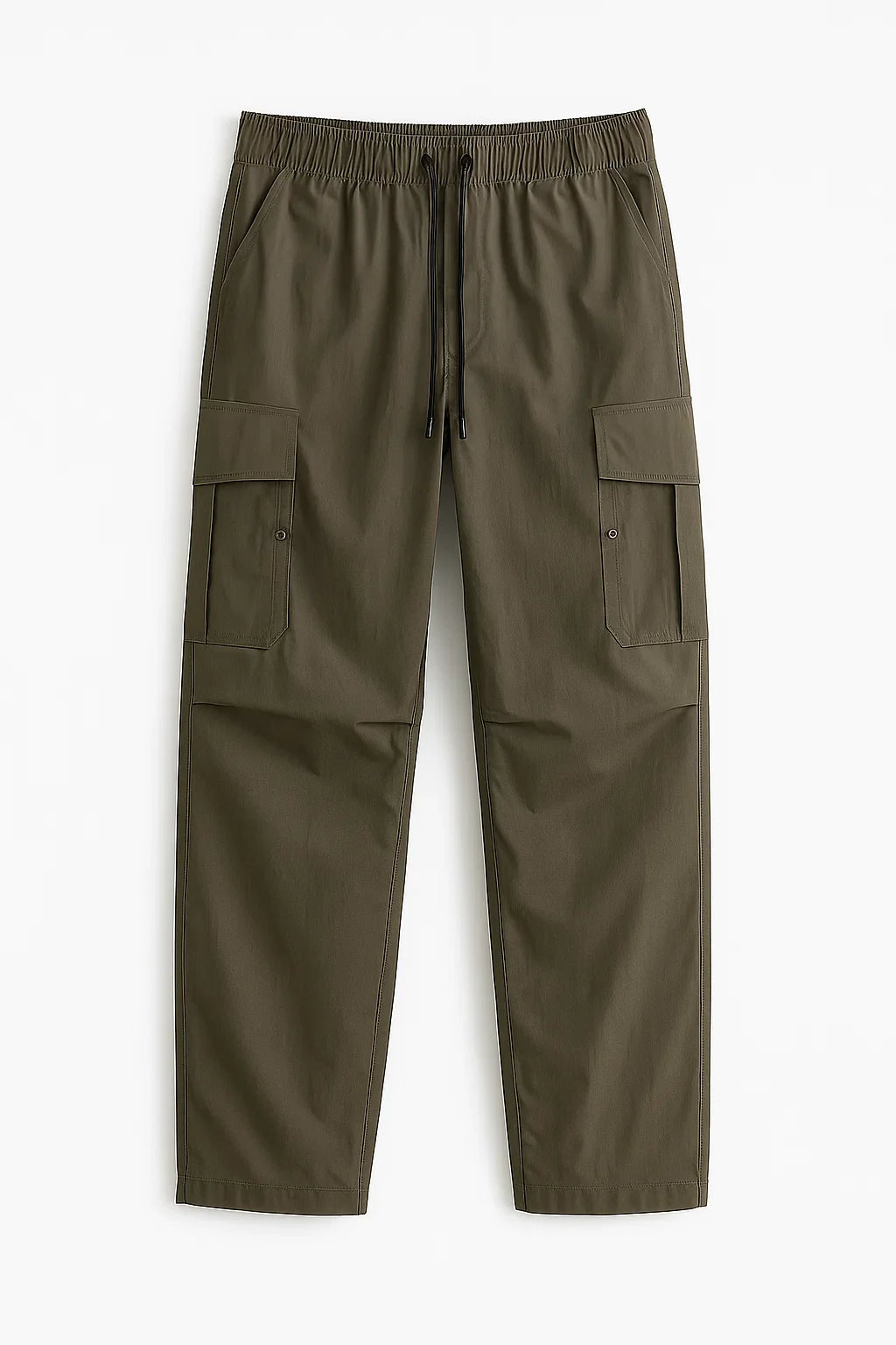 Men’s Cargo Pants with Drawstring Waist – Relaxed Fit Utility Trousers with Pockets